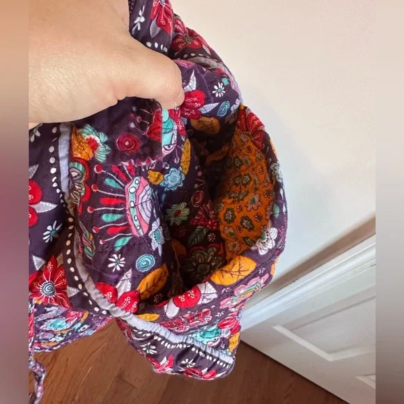 Unique Quilted Floral Patterned Duffel - Picture 5 of 5